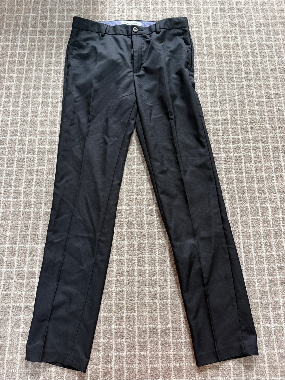 Amazon Essentials Black Dress Pants with Classic Button Closure